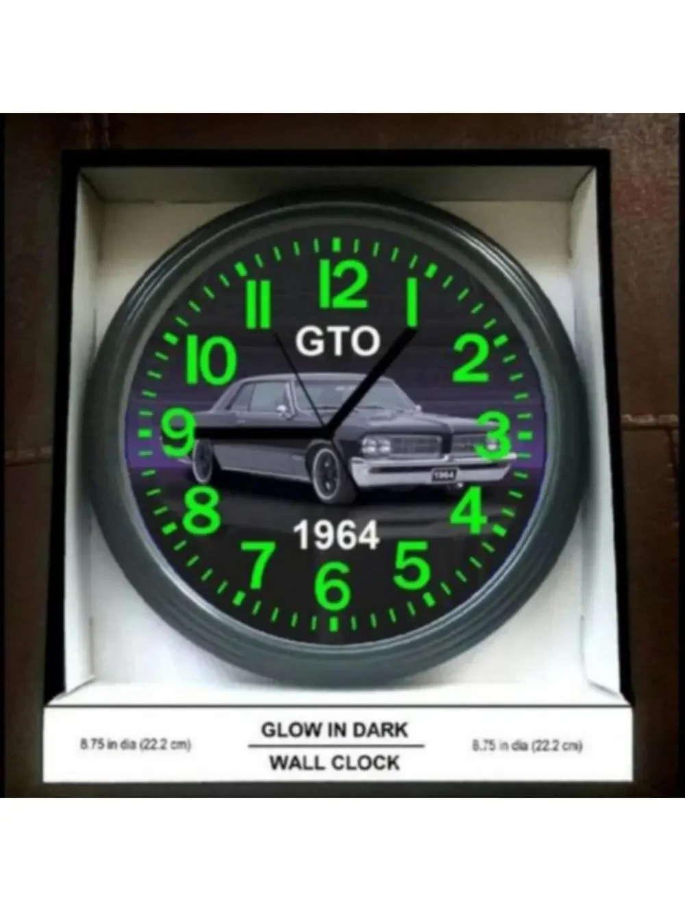 1964 GTO Glow In The Dark Wall Clock New!